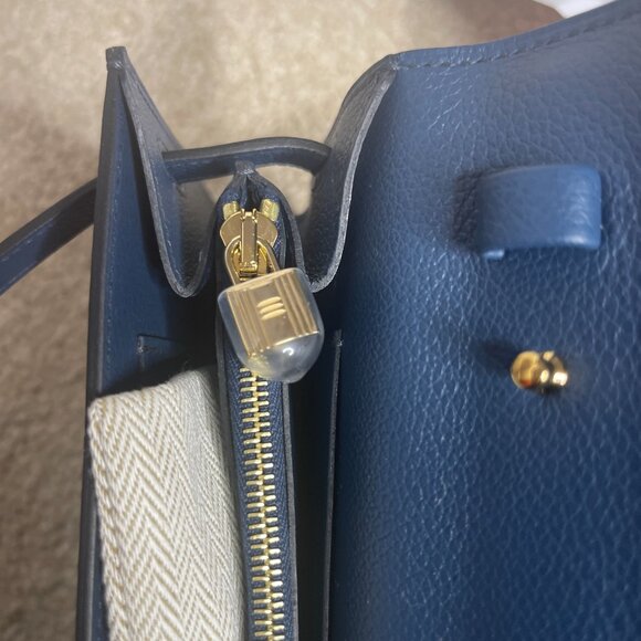 Brand New Hermes Kelly To Go Wallet Bag - Blue de Prusse / GHW - Picture 12 of 14